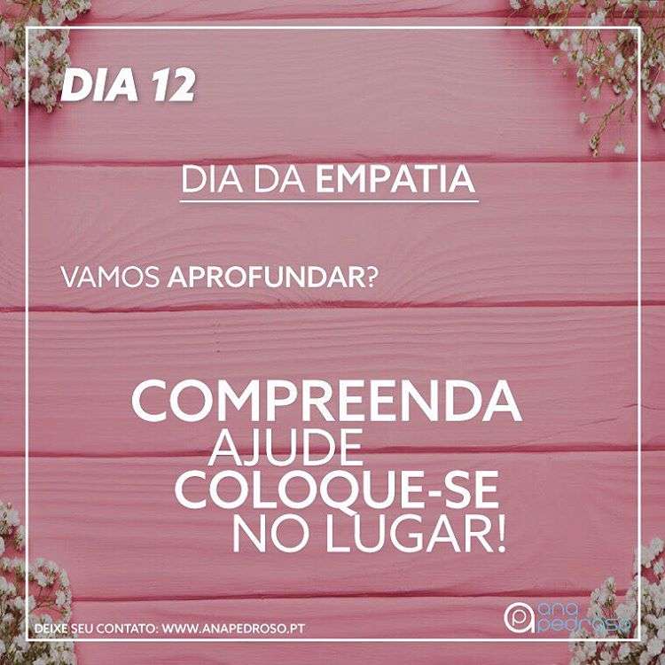 #12 Dia | DIA DA EMPATIA
