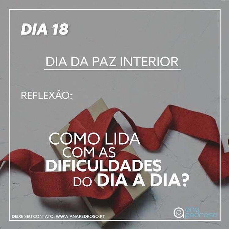 #18 Dia | DIA DA PAZ INTERIOR!